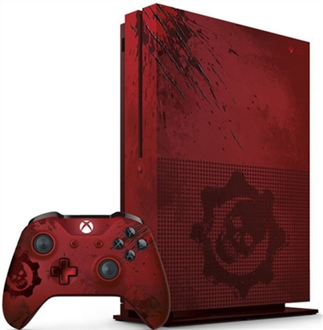 Xbox One S Console, 2TB, Gears Of War Red (No Game), Unboxed